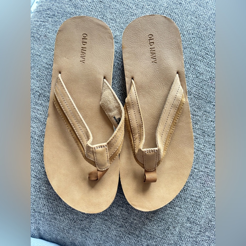 Old Navy Tan Slip-On Shoe with Stitch Detailing